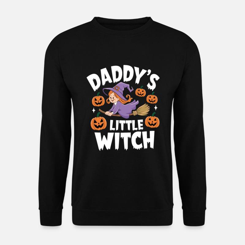 Halloween Witch Daddy's Little Witch - Unisex Pullover - Schwarz