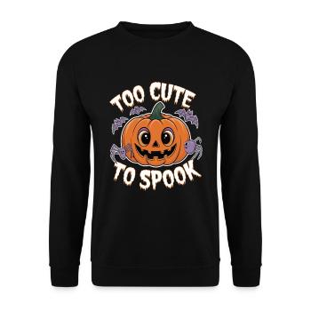 Zu Niedlich Zum Gruseln Halloween - Unisex Pullover - Schwarz - Vorne - Alina (178cm) & Michal (187cm)
