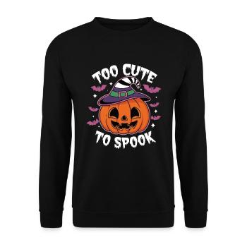 Zu Niedlich Zum Gruseln Halloween - Unisex Pullover - Schwarz - Vorne - Alina (178cm) & Michal (187cm)