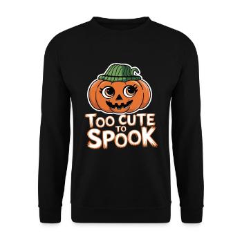 Zu Niedlich Zum Gruseln Halloween - Unisex Pullover - Schwarz - Vorne - Alina (178cm) & Michal (187cm)