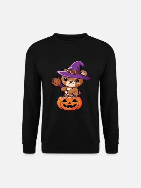 Halloween Teddy Bear Halloween Bear - Unisex Sweatshirt - black