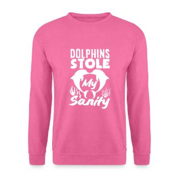 Delfine Stahlen Meine Vernunft - Unisex Pullover - Pink - Vorne