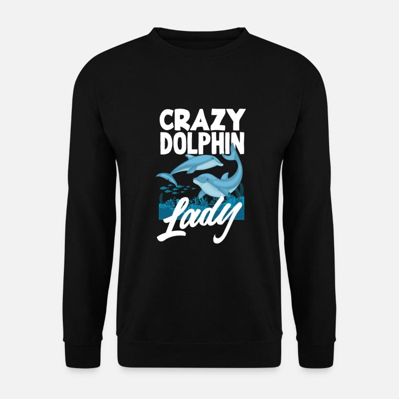 Dame dauphin folle - Sweat-shirt Unisexe - noir