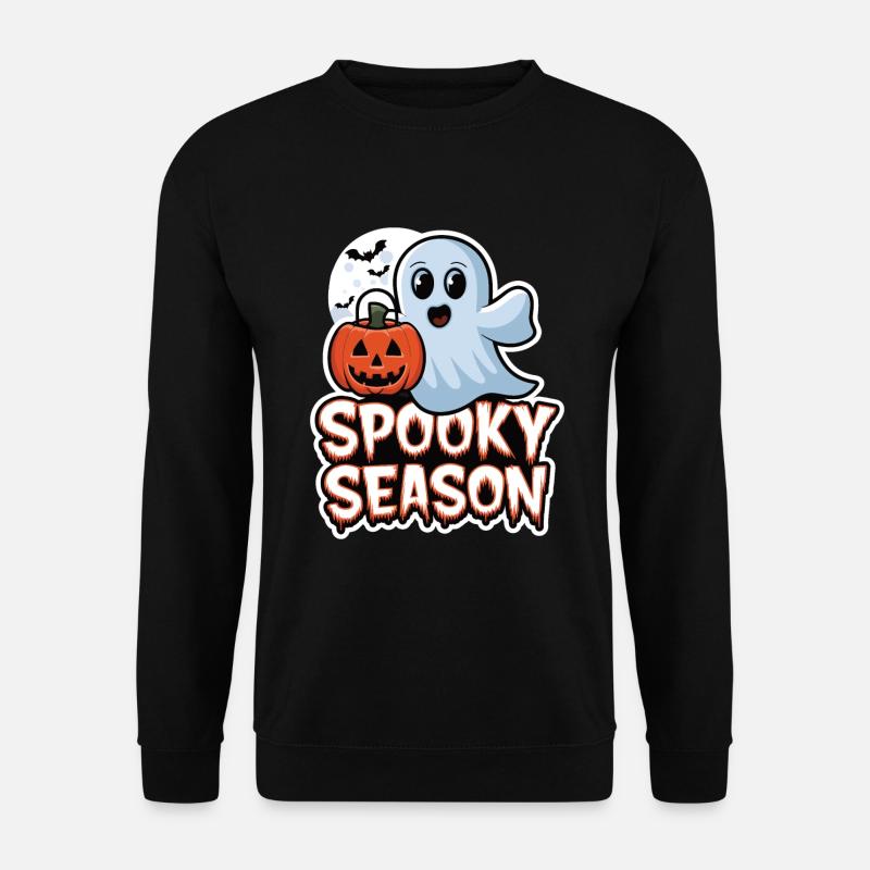 Cute Halloween Ghost Spooky Season Ghost - Unisex Pullover - Schwarz