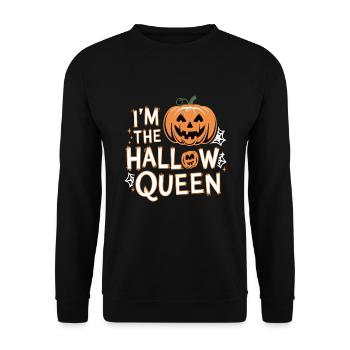 Halloween Women's Costume - Unisex Sweatshirt - black - Front - Alina (178cm) & Michal (187cm)