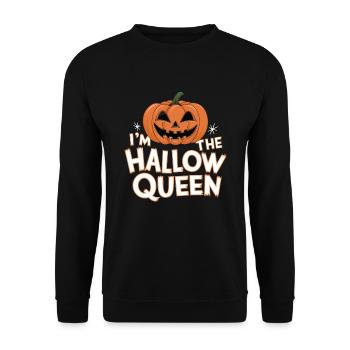 Halloween Women's Costume - Unisex Sweatshirt - black - Front - Alina (178cm) & Michal (187cm)