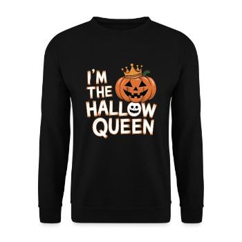 Halloween Women's Costume - Unisex Sweatshirt - black - Front - Alina (178cm) & Michal (187cm)