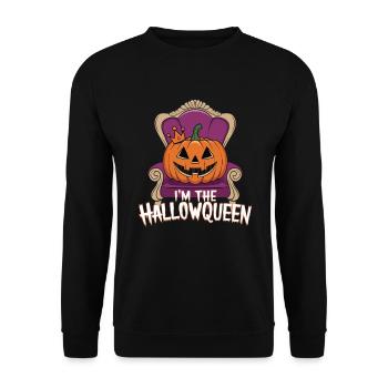 Halloween Women's Costume - Unisex Sweatshirt - black - Front - Alina (178cm) & Michal (187cm)