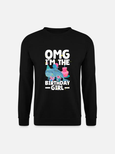 Dauphin Anniversaire Fille - Sweat-shirt Unisexe - noir
