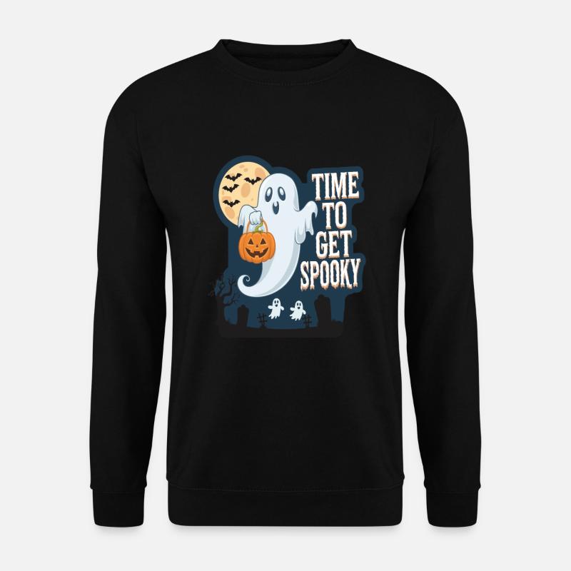 Süßer Halloween Geist Halloween - Unisex Pullover - Schwarz