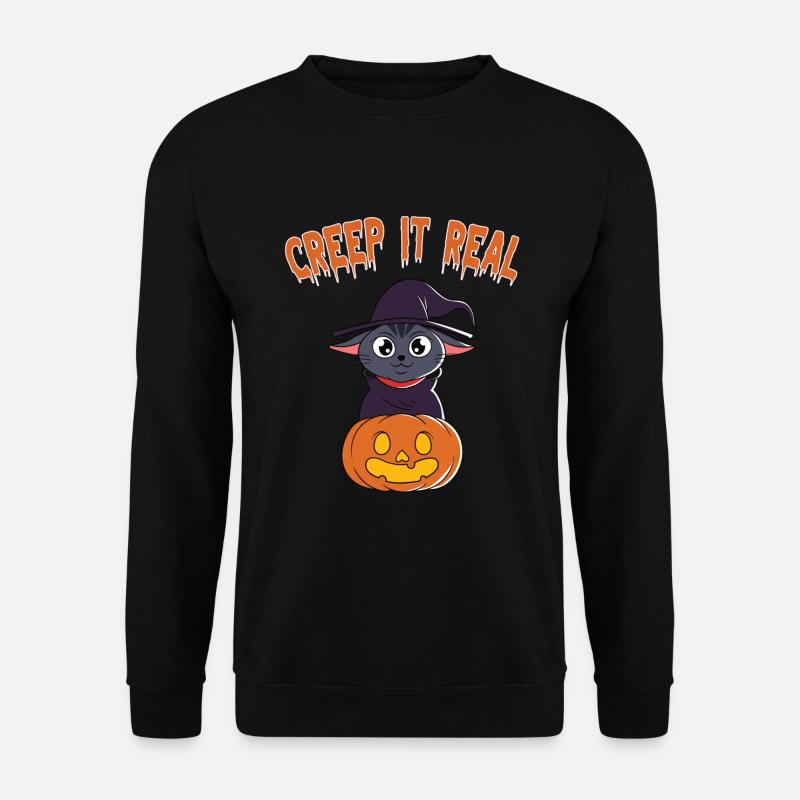 Süßer Halloween Geist Halloween - Unisex Pullover - Schwarz