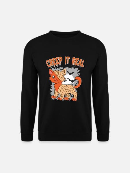 Cute Halloween Ghost Halloween - Unisex Sweatshirt - black