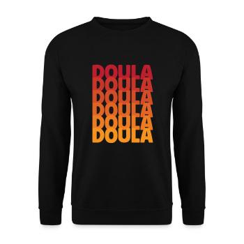 Doula Geschenk Doula Doulas - Unisex Pullover - Schwarz - Vorne - Alina (178cm) & Michal (187cm)