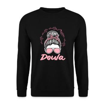 Doula Geschenk Doula Doulas - Unisex Pullover - Schwarz - Vorne - Alina (178cm) & Michal (187cm)