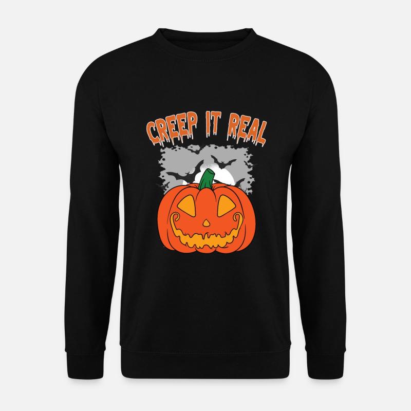 Cute Halloween Ghost Halloween - Unisex Sweatshirt - black