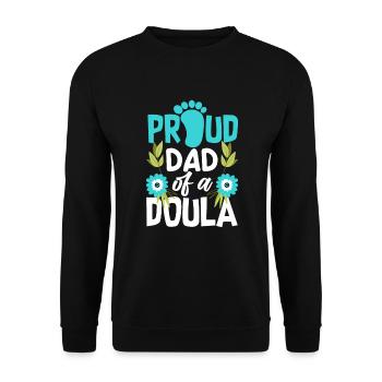 Doula Geschenk Doula Doulas - Unisex Pullover - Schwarz - Vorne - Alina (178cm) & Michal (187cm)