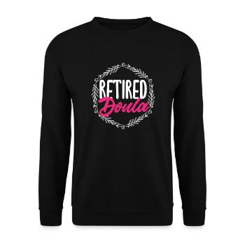 Doula Geschenk Doula Doulas - Unisex Pullover - Schwarz - Vorne - Alina (178cm) & Michal (187cm)