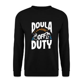Doula Geschenk Doula Doulas - Unisex Pullover - Schwarz - Vorne - Alina (178cm) & Michal (187cm)