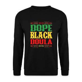 Doula Geschenk Doula Doulas - Unisex Pullover - Schwarz - Vorne - Alina (178cm) & Michal (187cm)