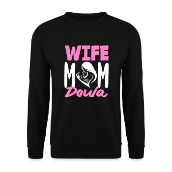 Doula Geschenk Doula Doulas - Unisex Pullover - Schwarz - Vorne - Alina (178cm) & Michal (187cm)