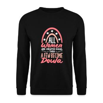 Doula Geschenk Doula Doulas - Unisex Pullover - Schwarz - Vorne - Alina (178cm) & Michal (187cm)