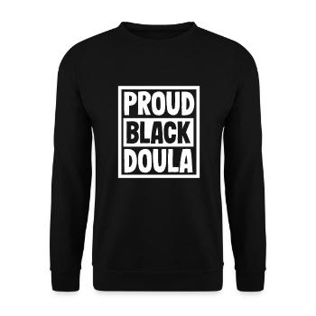 Doula Geschenk Doula Doulas - Unisex Pullover - Schwarz - Vorne - Alina (178cm) & Michal (187cm)
