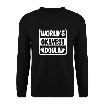 Doula Geschenk Doula Doulas - Unisex Pullover - Schwarz - Vorne - Alina (178cm) & Michal (187cm)