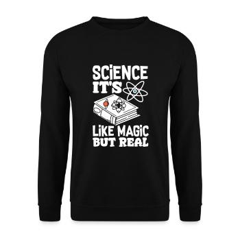 Funny Teacher Teacher Gift - Unisex Sweatshirt - black - Front - Alina (178cm) & Michal (187cm)