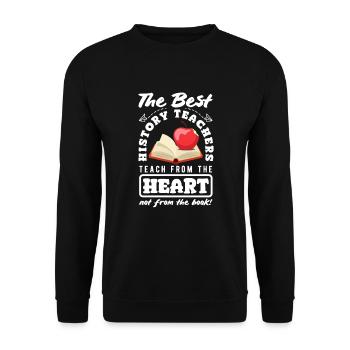 Funny Teacher Teacher Gift - Unisex Sweatshirt - black - Front - Alina (178cm) & Michal (187cm)