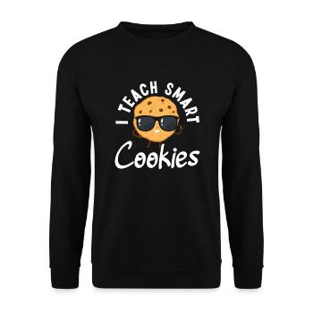 Funny Teacher Teacher Gift - Unisex Sweatshirt - black - Front - Alina (178cm) & Michal (187cm)