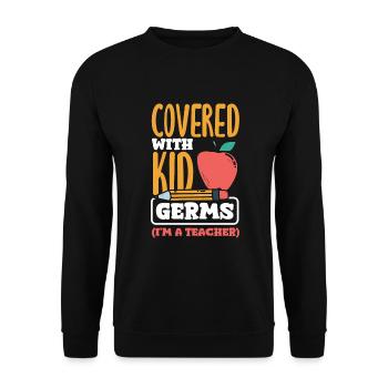 Funny Teacher Teacher Gift - Unisex Sweatshirt - black - Front - Alina (178cm) & Michal (187cm)