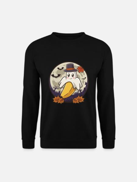 Halloween Boonana Halloween Geist - Unisex Pullover - Schwarz