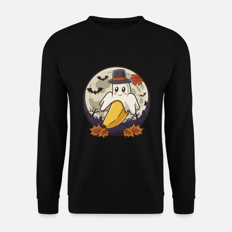 Halloween Boonana Halloween Geist - Unisex Pullover - Schwarz