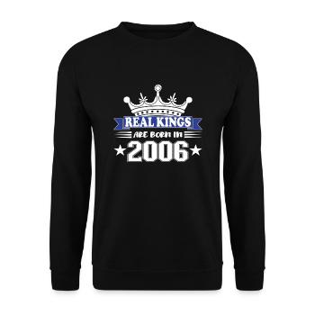 Cadeau d’anniversaire 2006 Millésime 2006 - Sweat-shirt Unisexe - noir - Devant - Alina (178cm) & Michal (187cm)