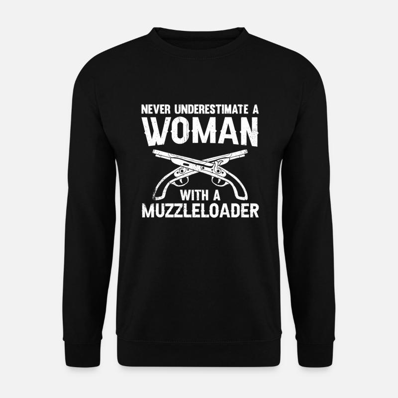 Vorderlader Muzzleloader Muzzle Loading - Unisex Pullover - Schwarz
