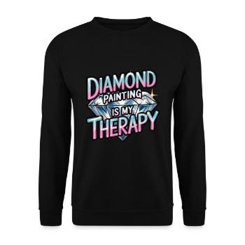 Diamond Painting Diamond Painter - Unisex Pullover - Schwarz - Vorne - Alina (178cm) & Michal (187cm)