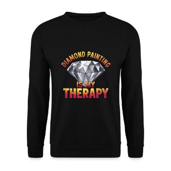 Diamond Painting Diamond Painter - Unisex Pullover - Schwarz - Vorne - Alina (178cm) & Michal (187cm)