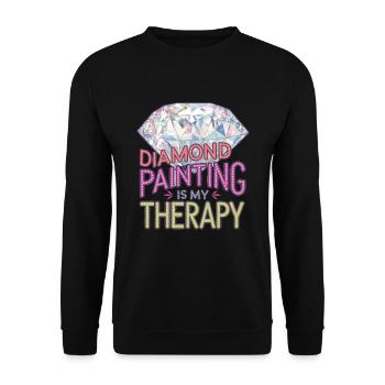Diamond Painting Diamond Painter - Unisex Pullover - Schwarz - Vorne - Alina (178cm) & Michal (187cm)
