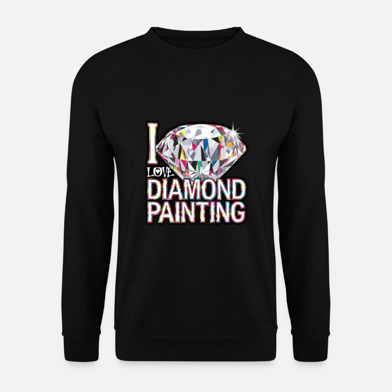 Peinture au diamant Diamond Painter - Sweat-shirt Unisexe - noir