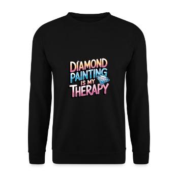 Diamond Painting Diamond Painter - Unisex Pullover - Schwarz - Vorne - Alina (178cm) & Michal (187cm)