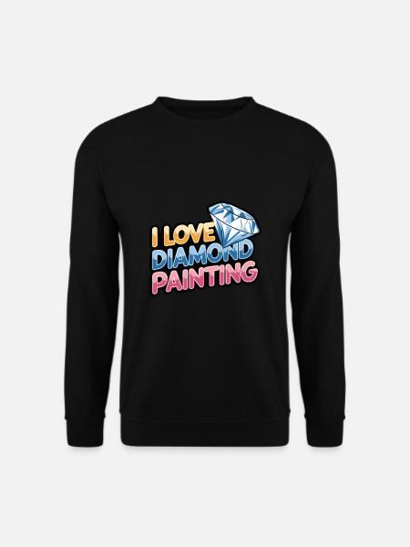 Diamond Painting Diamond Painter - Unisex Sweatshirt - black