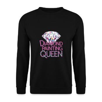 Diamond Painting Diamond Painter - Unisex Pullover - Schwarz - Vorne - Alina (178cm) & Michal (187cm)