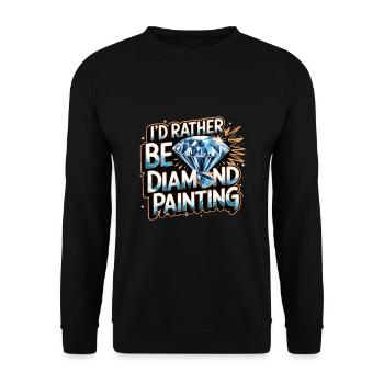 Diamond Painting Diamond Painter - Unisex Pullover - Schwarz - Vorne - Alina (178cm) & Michal (187cm)