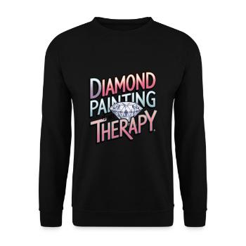 Diamond Painting Diamond Painter - Unisex Pullover - Schwarz - Vorne - Alina (178cm) & Michal (187cm)