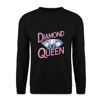 Diamond Painting Diamond Painter - Unisex Pullover - Schwarz - Vorne - Alina (178cm) & Michal (187cm)