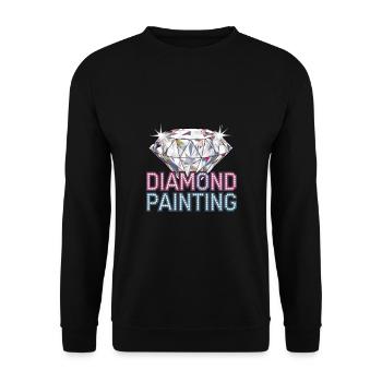Diamond Painting Diamond Painter - Unisex Pullover - Schwarz - Vorne - Alina (178cm) & Michal (187cm)
