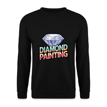 Diamond Painting Diamond Painter - Unisex Pullover - Schwarz - Vorne - Alina (178cm) & Michal (187cm)