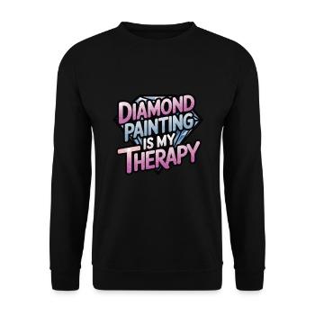 Diamond Painting Diamond Painter - Unisex Pullover - Schwarz - Vorne - Alina (178cm) & Michal (187cm)
