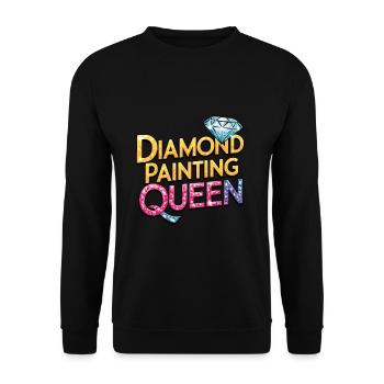 Diamond Painting Diamond Painter - Unisex Pullover - Schwarz - Vorne - Alina (178cm) & Michal (187cm)