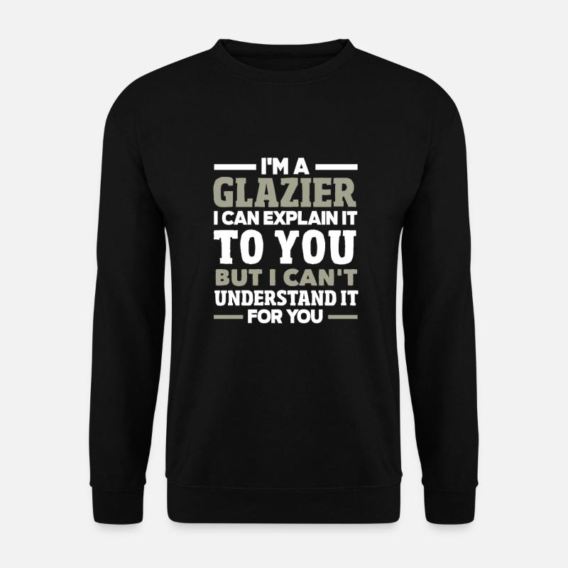 Glaser Geschenk - Unisex Pullover - Schwarz